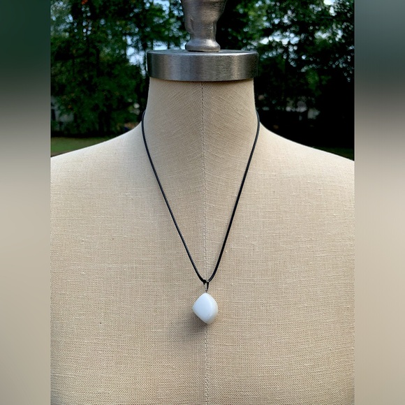 Hand Crafted Jewelry - Handmade Genuine Stone Chunk Amulet Necklace